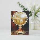 Terrestrial wereldbol, 1688 briefkaart (Staand voorkant)