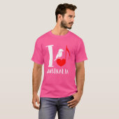 Terrestrialree Kingfisher Australian Bird boy fire T-shirt (Voorkant volledig)