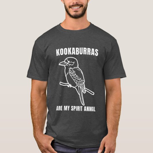 Terrestrialree Kingfisher Australian Bird retro gi T-shirt (Voorkant)