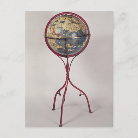 Terrestrisch Wereldbol dat de Indische Oceaan toon Briefkaart (Voorkant)