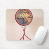 Terrestrisch Wereldbol dat de Indische Oceaan toon Muismat (Met muis)