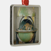 Terrestrisch wereldbol en hemelzee metalen ornament (Rechts)