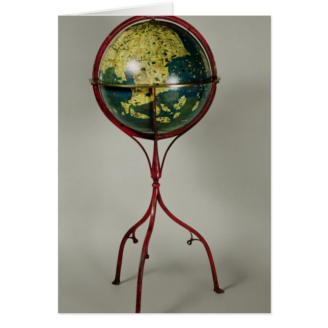 Terrestrisch Wereldbol, vervaardigd in Neurenberg  (Voorkant)