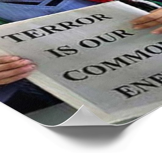Terreur is ons gemeenschappelijke Poster (Hoek)