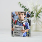 Terreur is ons gemeenschappelijke vijandelijke Bri Briefkaart (Staand voorkant)