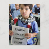 Terreur is ons gemeenschappelijke vijandelijke Bri Briefkaart (Voorkant)