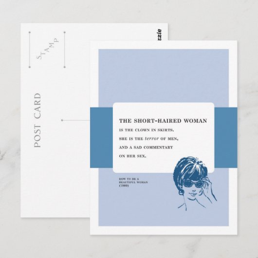 Terreur  slecht advies voor vrouwen met korte adem briefkaart (Voorkant / Achterkant)