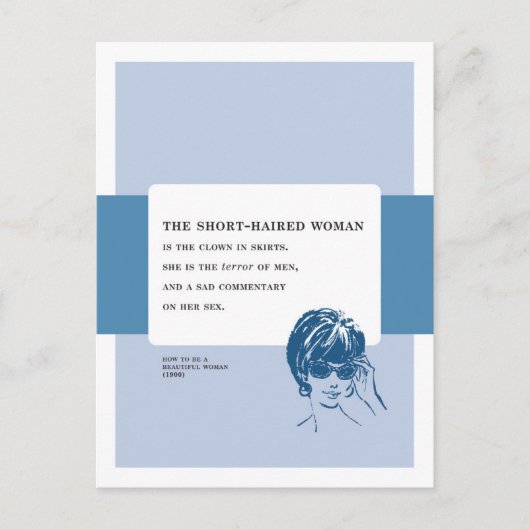 Terreur  slecht advies voor vrouwen met korte adem briefkaart (Voorkant)
