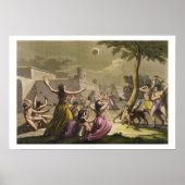 Terreur van de Peruvianen tijdens een eclipse van  Poster (Voorkant)