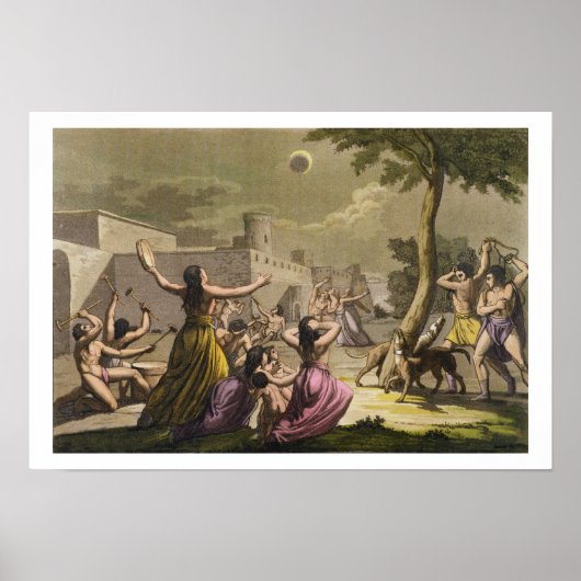 Terreur van de Peruvianen tijdens een eclipse van  Poster (Voorkant)