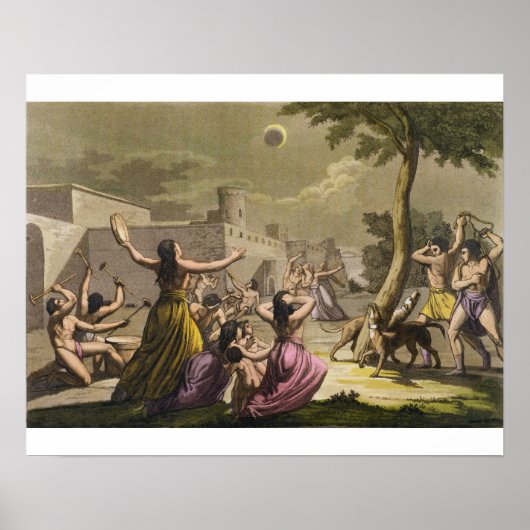Terreur van de Peruvianen tijdens een eclipse van Poster (Voorkant)