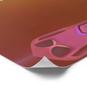 Terreur van de surrealist van de Synthwave-Platens Poster (Hoek)