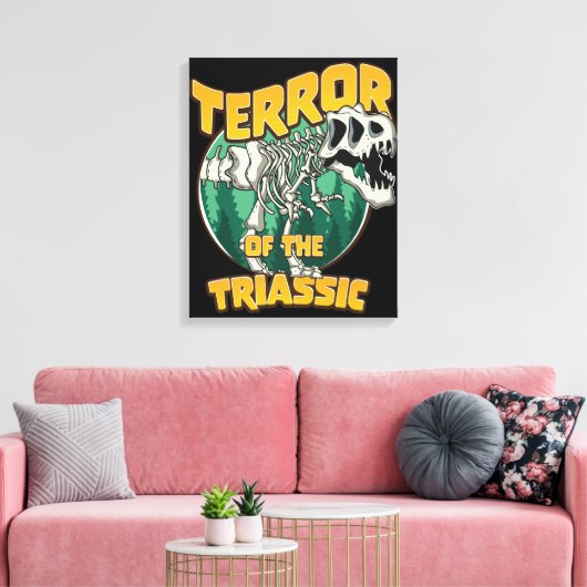 Terreur van het Trias Canvas Afdruk (Insitu (Woonkamer))