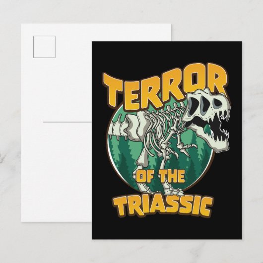 Terreur van het Trias Uitnodiging Briefkaart (Voorkant / Achterkant)