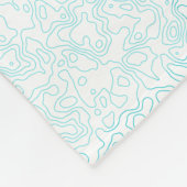 Terreurpatroon groen fleece deken (Hoek)