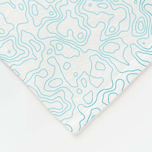 Terreurpatroon groen fleece deken (Hoek)