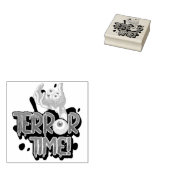 Terreurtijd met hand en eyeball rubberstempel (Gestempeld)