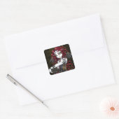 "Terri" Gothic Red Rose Fairy Fantasy Stickers (Envelop)