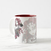 "Terri" Gothic Red Rose Tattoo Fairy Art Mok (Voorkant links)