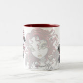 "Terri" Gothic Red Rose Tattoo Fairy Art Mok (Center)