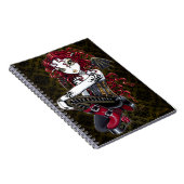 Terri Gothic Tribal Tattoo Red Fairy-laptop Notitieboek (Rechterzijde)