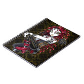 Terri Gothic Tribal Tattoo Red Fairy-laptop Notitieboek (Linkerzijde)