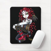 Terri Red Tattoo Fairy Mousepad Muismat (Met muis)