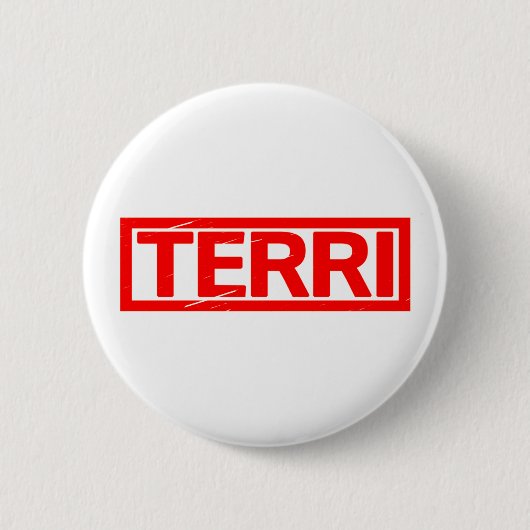 Terri Stamp Ronde Button 5,7 Cm (Voorkant)