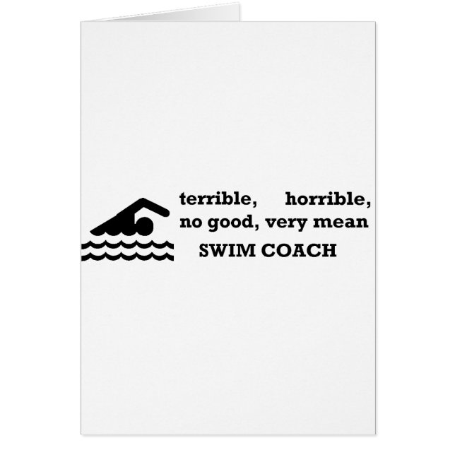 Terrible Swim Coach (Voorkant)