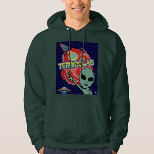 terricolas - buitenaardse angst van mensen hoodie (Voorkant)