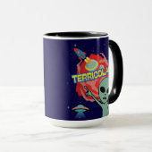 terricolas - buitenaardse angst van mensen mok (Voorkant rechts)