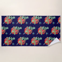 Terricolas - buitenaardse angst voor mensen strandlaken