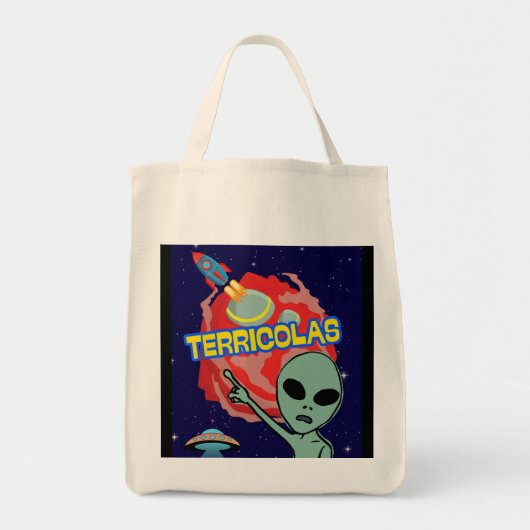 Terricolas - buitenaardse angst voor mensen tote bag (Voorkant)