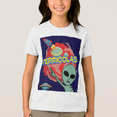 Terricolas - buitenaardse angst voor mensen Tri-Blend shirt (Voorkant)