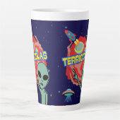 terricolas - buitenaardse schrik van mensen latte mok (Voorkant)