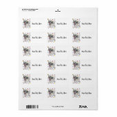 Terrier Address Label Cute and Colorful Boston (Full Sheet)