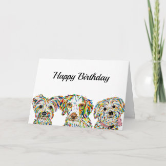 Terrier Brittany Spaniel Bichon Card Kaart