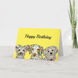 Terrier Brittany Spaniel Bichon Card Kaart