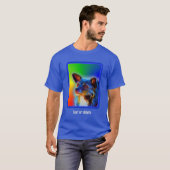 Terrier Dog Abstracte Art gepersonaliseerd T-shirt (Voorkant volledig)