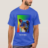 Terrier Dog Abstracte Art gepersonaliseerd T-shirt (Voorkant)