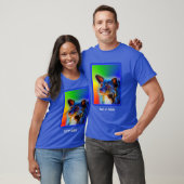 Terrier Dog Abstracte Art gepersonaliseerd T-shirt (Unisex)