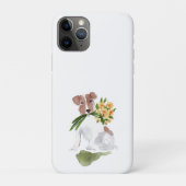 Terrier Dog Bloemen Sweet Pet Lover Tech Case-Mate iPhone Case (Achterkant)