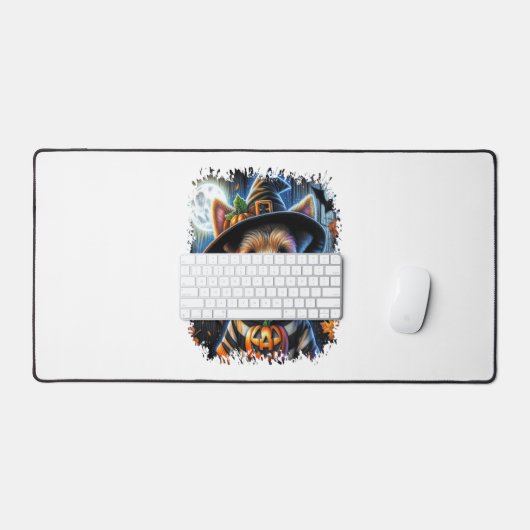 Terrier Dog Halloween Square Bureaumat (Keyboard & Muis)