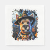 Terrier Dog Halloween Square Servet (Voorkant)
