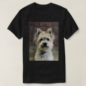 Terrier Dog Photo Personalize Cotton T-shirt (Design voorkant)
