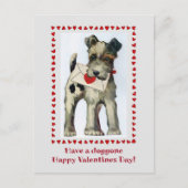  Terrier Dog Valentijns Briefkaart (Voorkant)