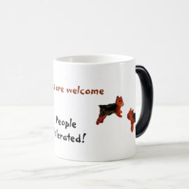 Terrier Dogs are Welcome Funny Magische Mok