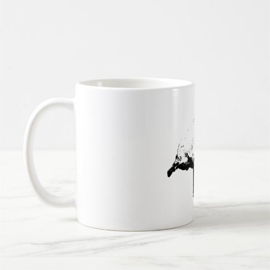 Terriër Draai, Helder Omlijning Koffiemok (Links)