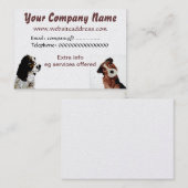 Terrier en Spaniel Dogs Visitekaartje (Voorkant / Achterkant)