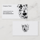 Terrier Face, bedrijfsnaam, Visitekaartje (Voorkant / Achterkant)
